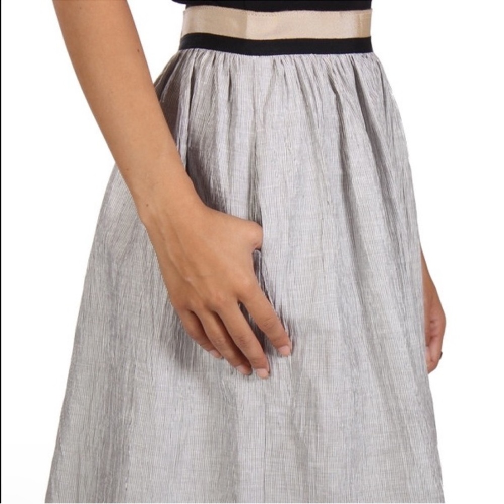 Rag & Bone Svea Striped Linen Blend Skirt - Picture 9 of 9